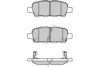 E.T.F. 12-1351 Brake Pad Set, disc brake